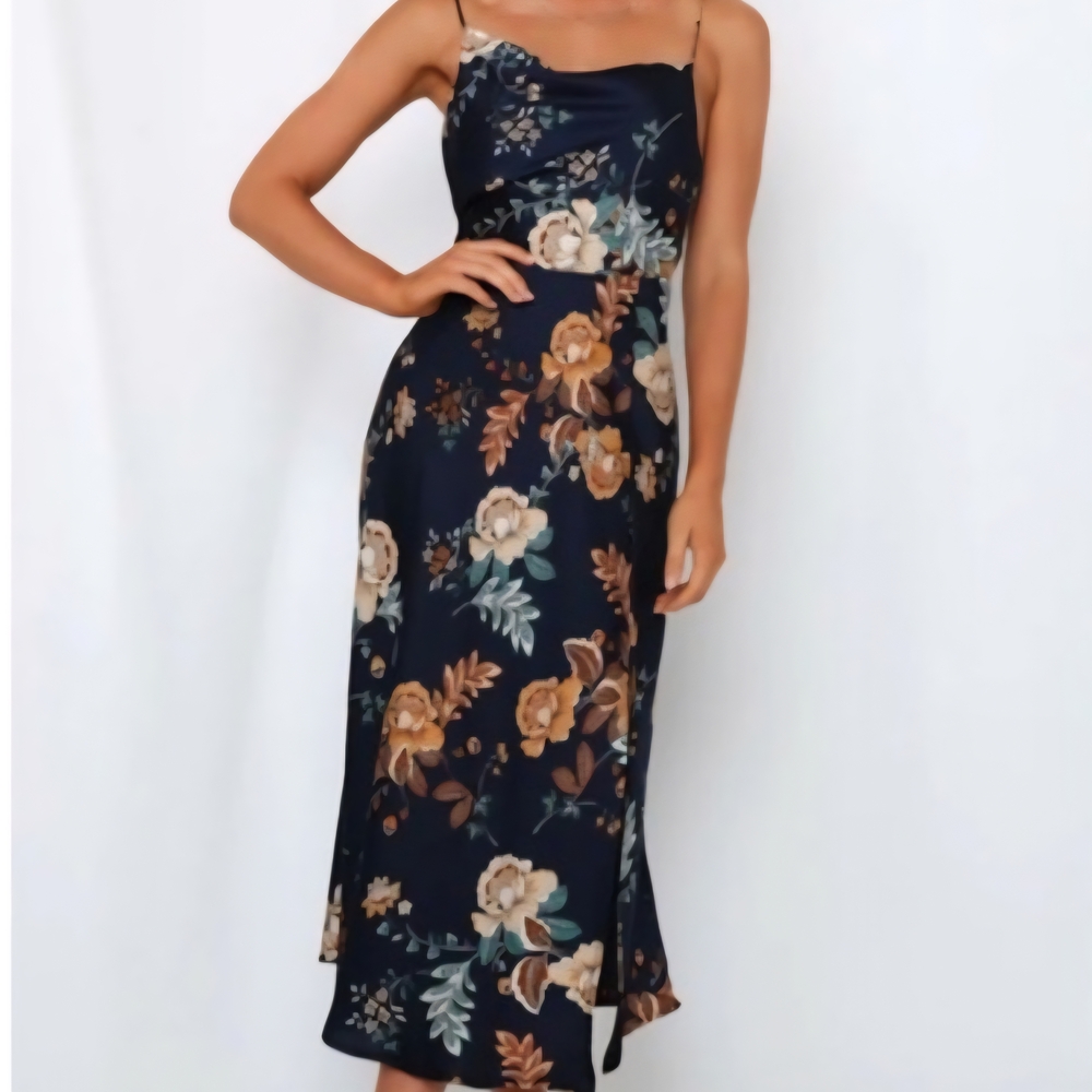 Hello Molly Midnight Floral Midi Dress